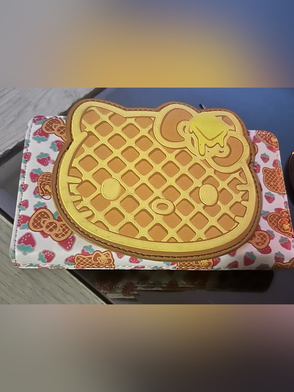 Hello Kitty Yellow Waffle Loungefly Wallet